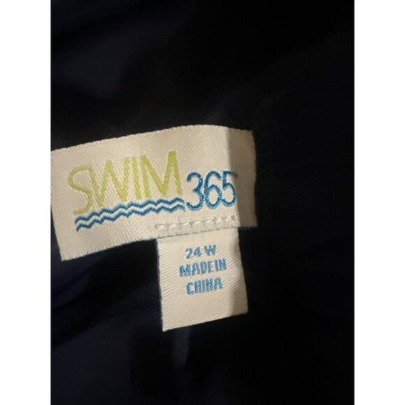 Womens Swim365 Navy Blue Plus Size 24W Swim Shorts With Elastic Waistband & Mode - Picture 4 of 4